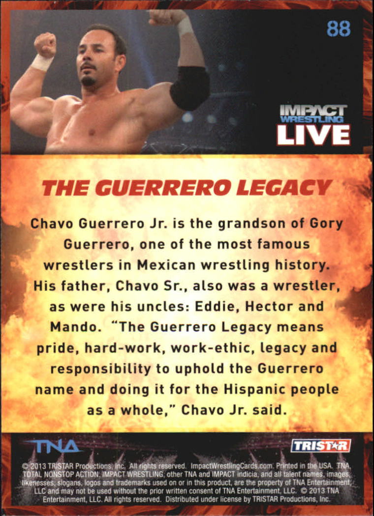 A4614- 2013 TRISTAR TNA Impact Live Card #s 1-99 -You Pick- 15+ FREE US SHIP - Picture 129 of 145