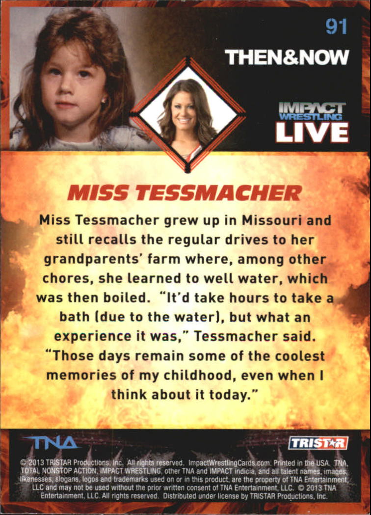 A4614- 2013 TRISTAR TNA Impact Live Card #s 1-99 -You Pick- 15+ FREE US SHIP - Picture 135 of 145