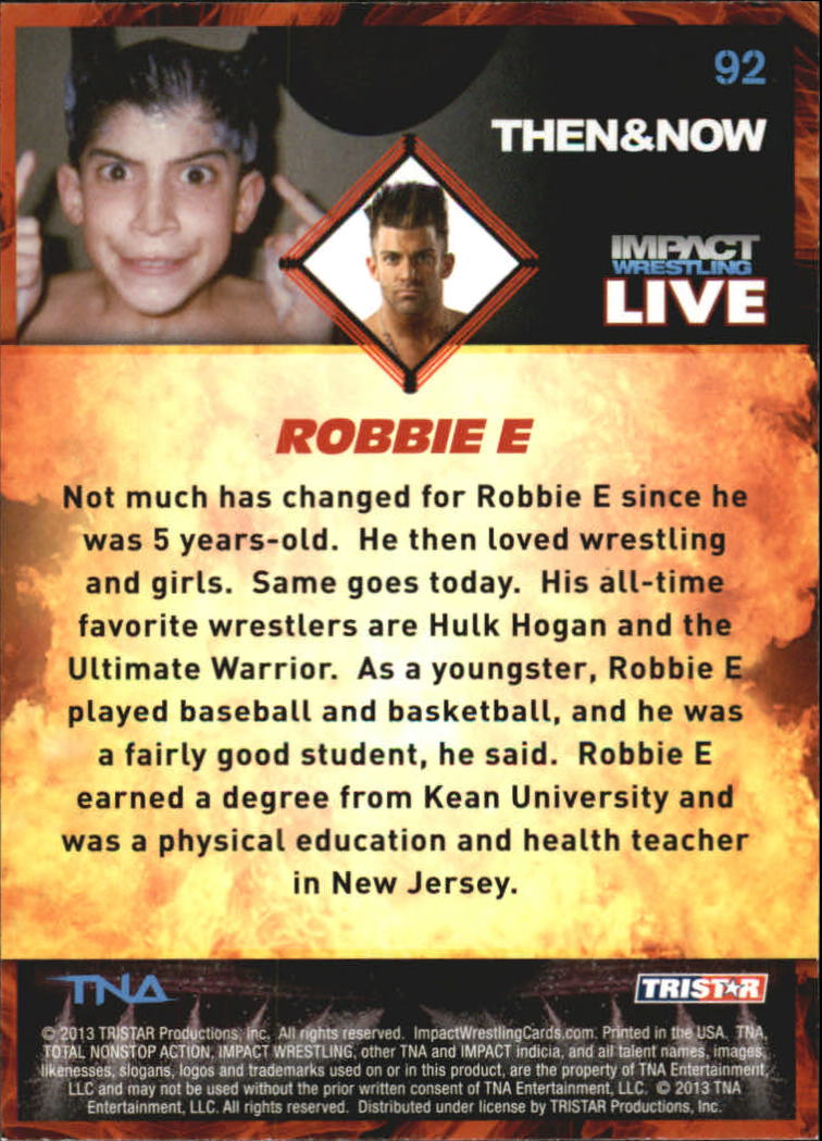A4614- 2013 TRISTAR TNA Impact Live Card #s 1-99 -You Pick- 15+ FREE US SHIP - Picture 137 of 145