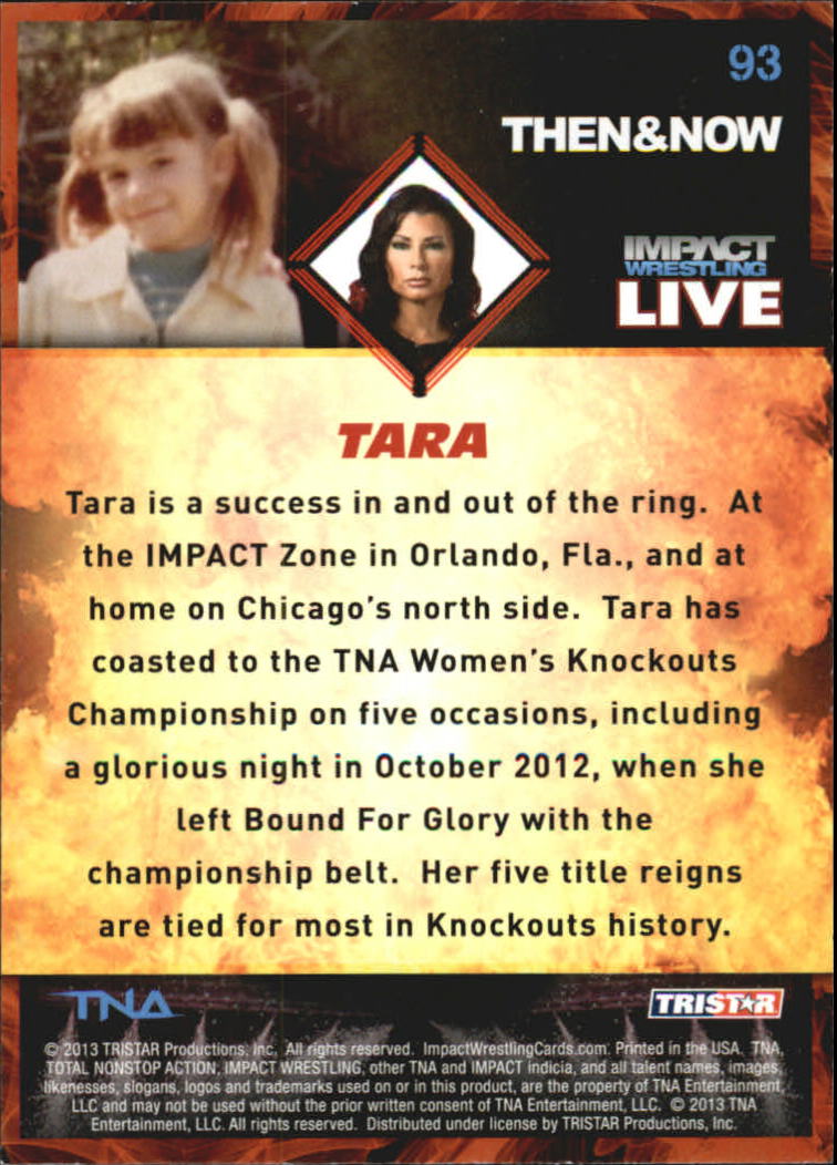A4614- 2013 TRISTAR TNA Impact Live Card #s 1-99 -You Pick- 15+ FREE US SHIP - Picture 139 of 145