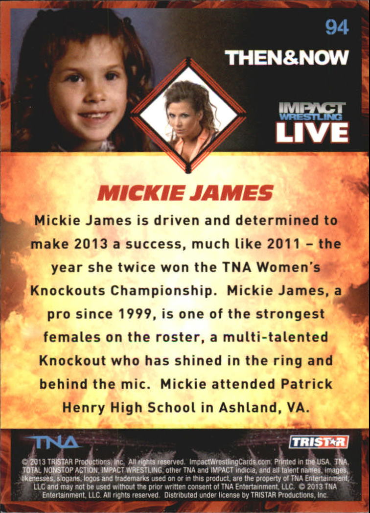 A4614- 2013 TRISTAR TNA Impact Live Card #s 1-99 -You Pick- 15+ FREE US SHIP - Picture 141 of 145