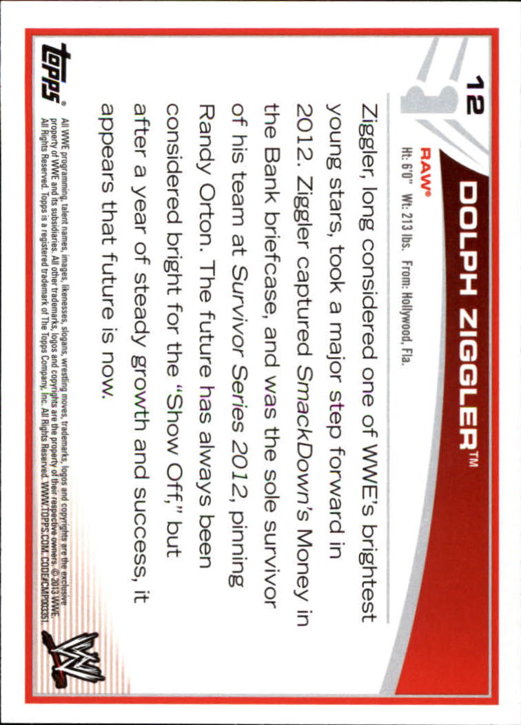 B2617- 2013 Topps WWE Wrestling Card #s 1-110 -You Pick- 15+ FREE US SHIP - Picture 5 of 37