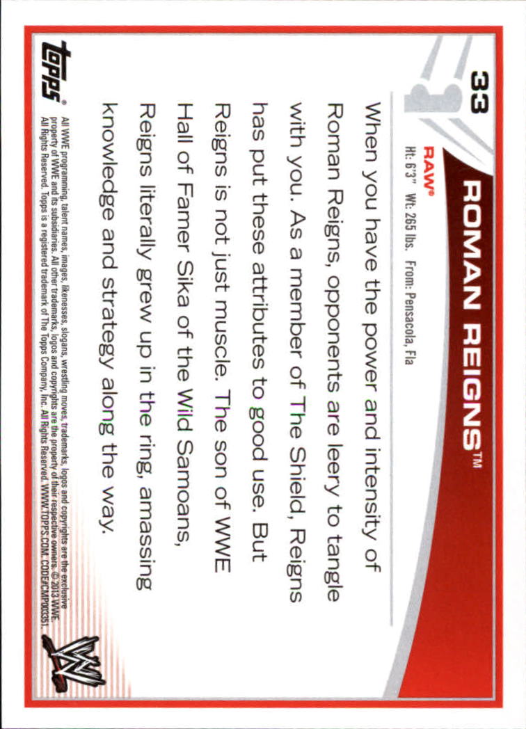 B2617- 2013 Topps WWE Wrestling Card #s 1-110 -You Pick- 15+ FREE US SHIP - Picture 13 of 37