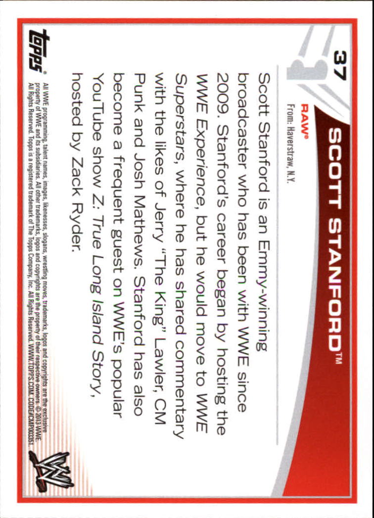 B2617- 2013 Topps WWE Wrestling Card #s 1-110 -You Pick- 15+ FREE US SHIP - Picture 15 of 37