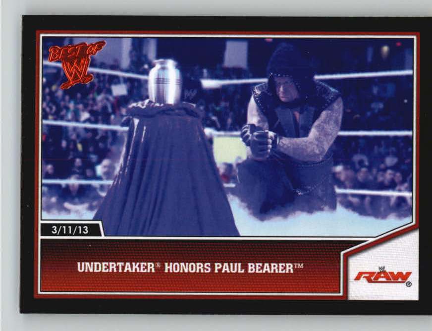 2013 Topps Best of WWE #98 Undertaker Honors Paul Bearer