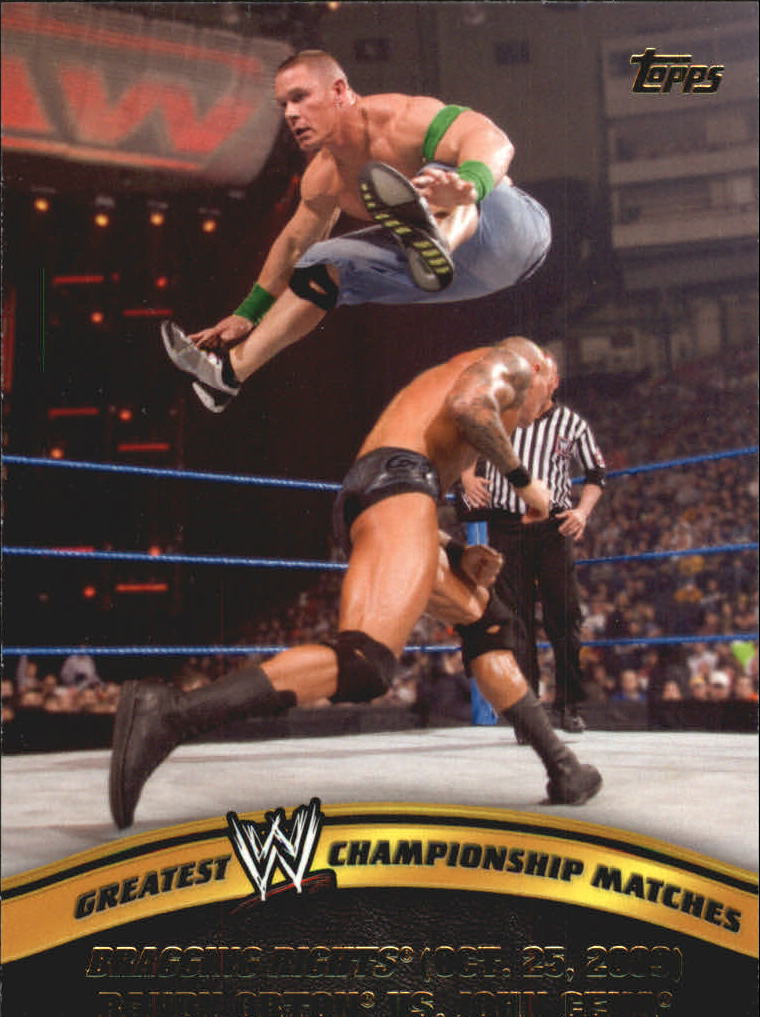 2014 Topps WWE Greatest Championship Matches #12 Bragging Rights/Randy Orton vs. John Cena