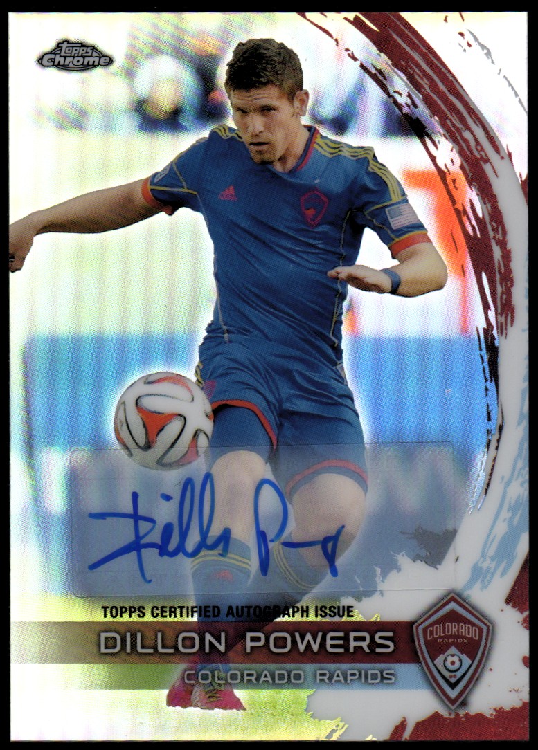 2014 Topps Chrome MLS Autographs #47 Dillon Powers