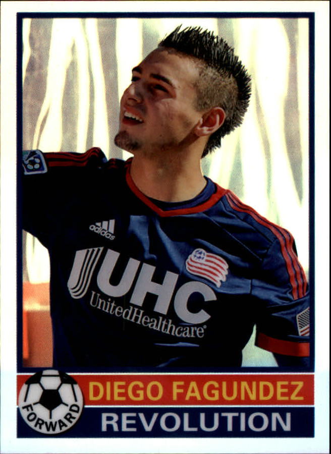 2014 Topps Chrome MLS '76-77 Footballer Mini #7677DF Diego Fagundez