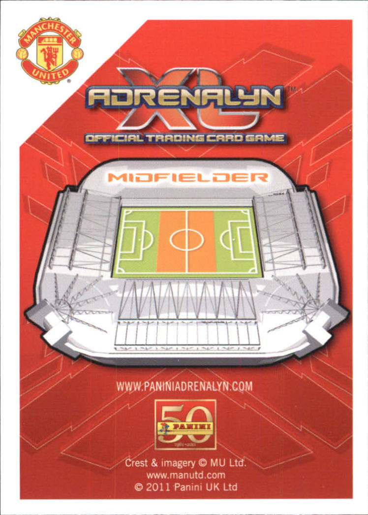 2011-12 Manchester United Adrenalyn XL #107 Ji-Sung Park/Midfield Marshall back image