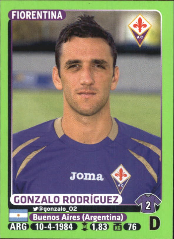 2014-15 Panini Calciatori Stickers #137 Gonzalo Rodriguez