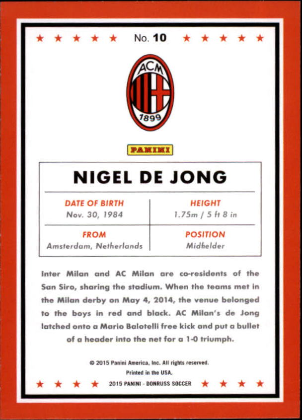 2015 Donruss Soccer Card Pick (Base) - Bild 13 von 171