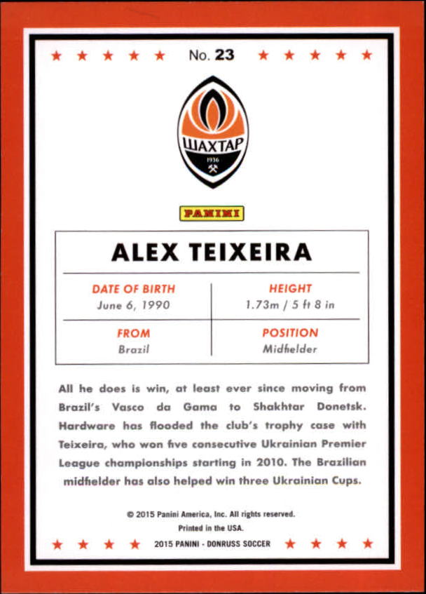 2015 Donruss Soccer Card Pick (Base) - Bild 37 von 171