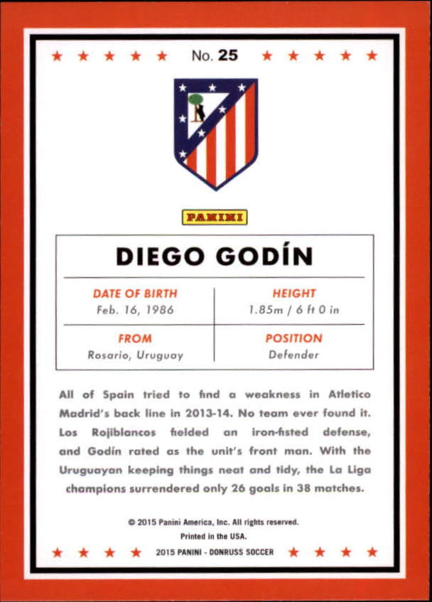 2015 Donruss Soccer Card Pick (Base) - Bild 41 von 171