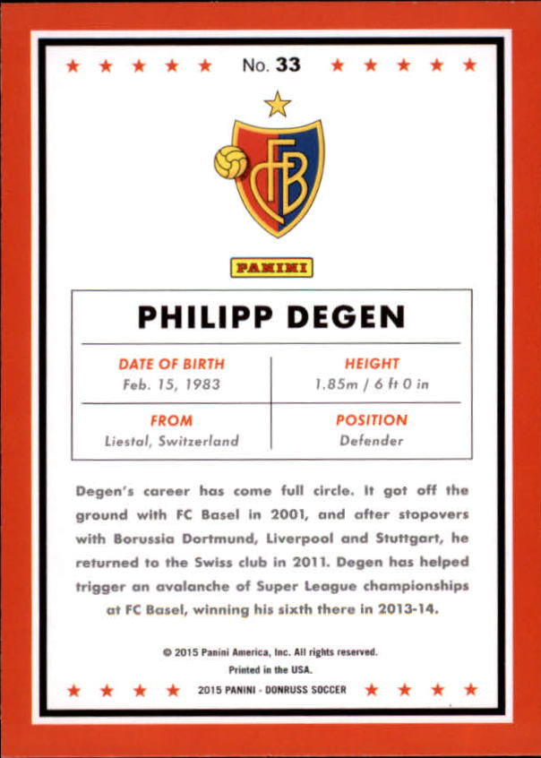 2015 Donruss Soccer Card Pick (Base) - Bild 53 von 171