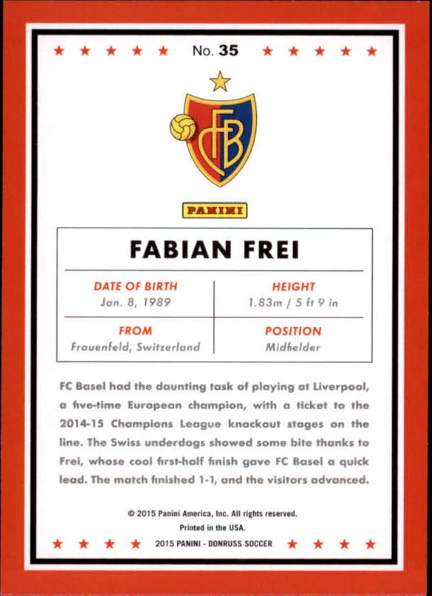 2015 Donruss Soccer Card Pick (Base) - Bild 57 von 171