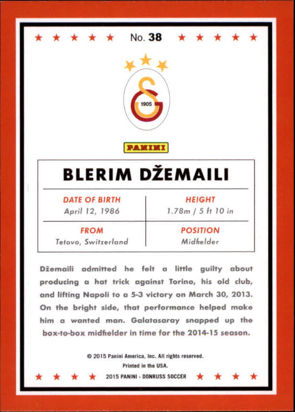 2015 Donruss Soccer Card Pick (Base) - Bild 63 von 171