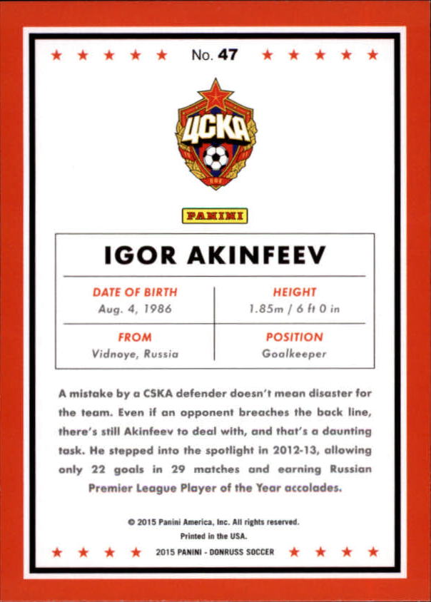 2015 Donruss Soccer Card Pick (Base) - Bild 75 von 171