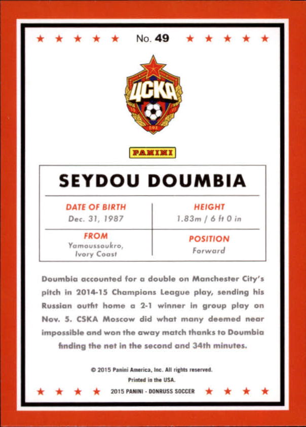 2015 Donruss Soccer Card Pick (Base) - Bild 79 von 171