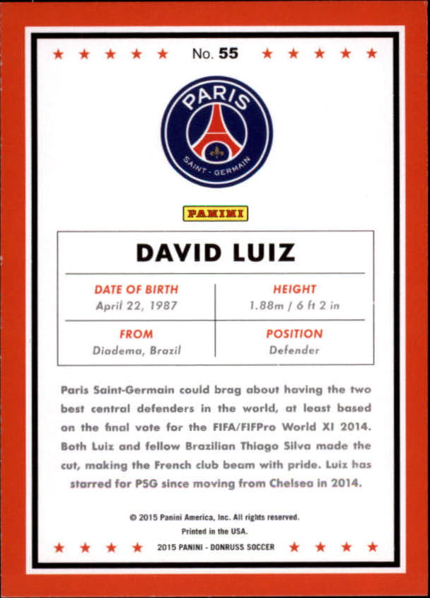 2015 Donruss Soccer Card Pick (Base) - Bild 87 von 171