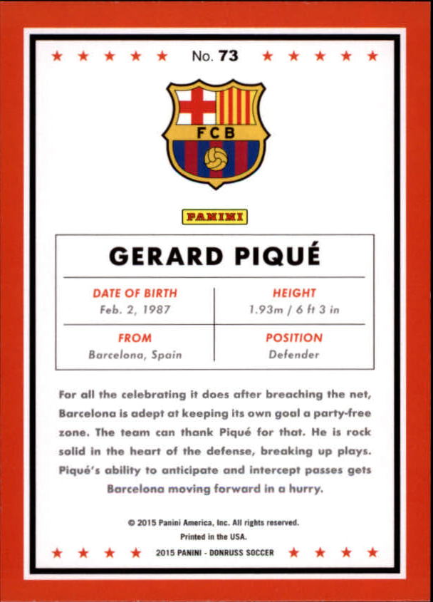 2015 Donruss Soccer Card Pick (Base) - Bild 115 von 171