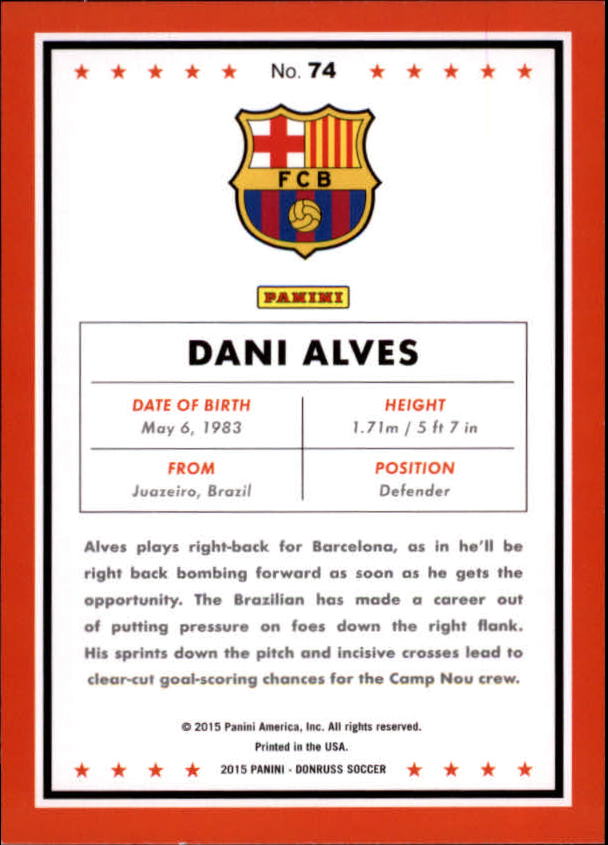 2015 Donruss Soccer Card Pick (Base) - Bild 117 von 171