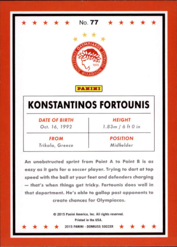 2015 Donruss Soccer Card Pick (Base) - Bild 125 von 171