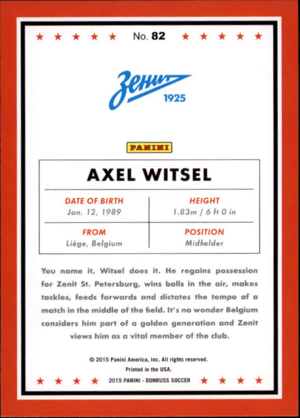 2015 Donruss Soccer Card Pick (Base) - Bild 135 von 171