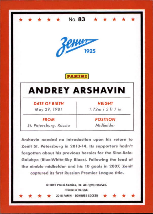 2015 Donruss Soccer Card Pick (Base) - Bild 137 von 171