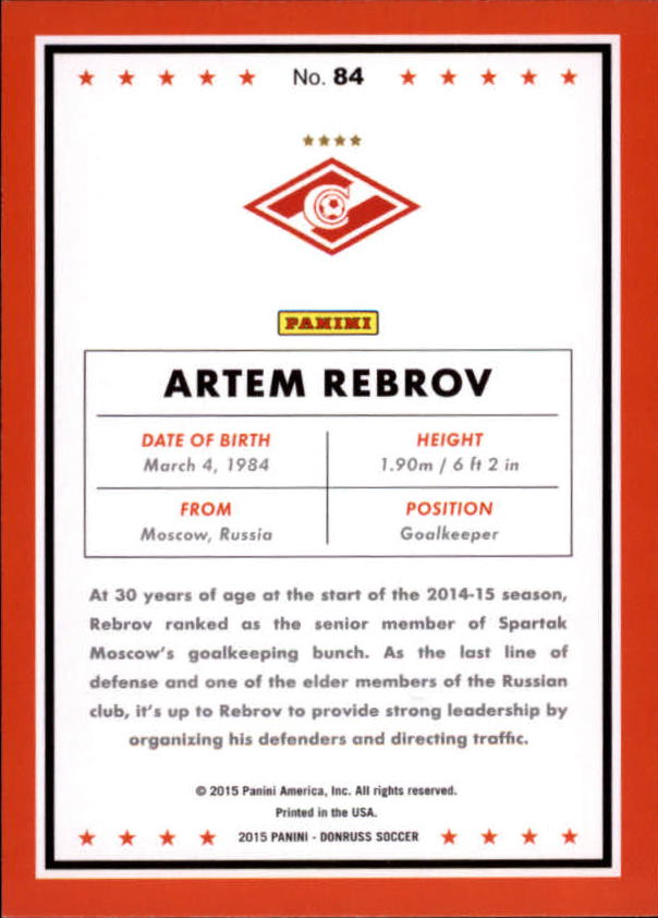 2015 Donruss Soccer Card Pick (Base) - Bild 139 von 171