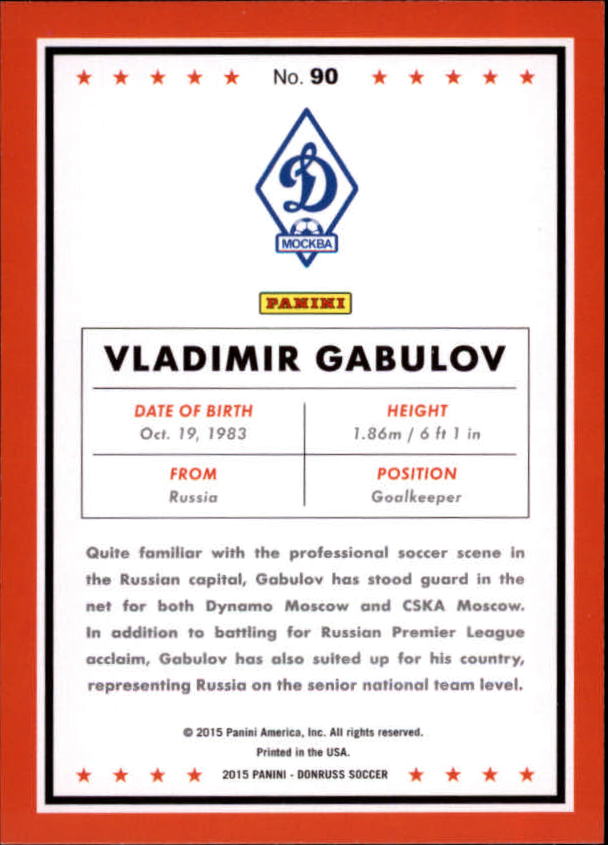 2015 Donruss Soccer Card Pick (Base) - Bild 151 von 171