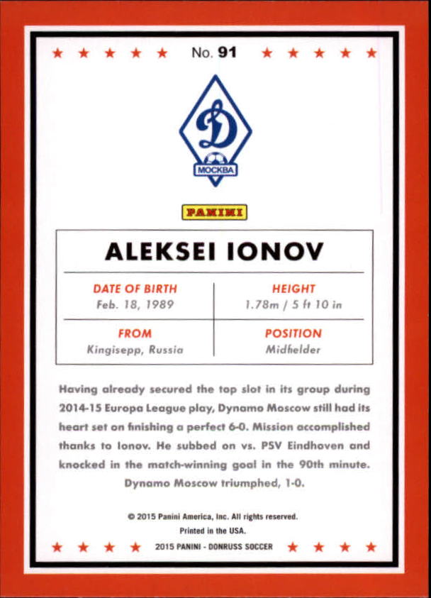 2015 Donruss Soccer Card Pick (Base) - Bild 153 von 171