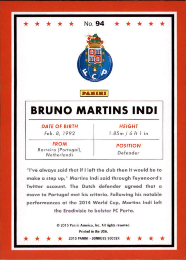 2015 Donruss Soccer Card Pick (Base) - Bild 159 von 171