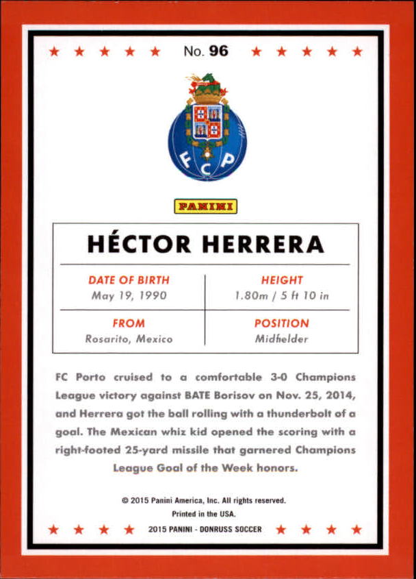 2015 Donruss Soccer Card Pick (Base) - Bild 163 von 171