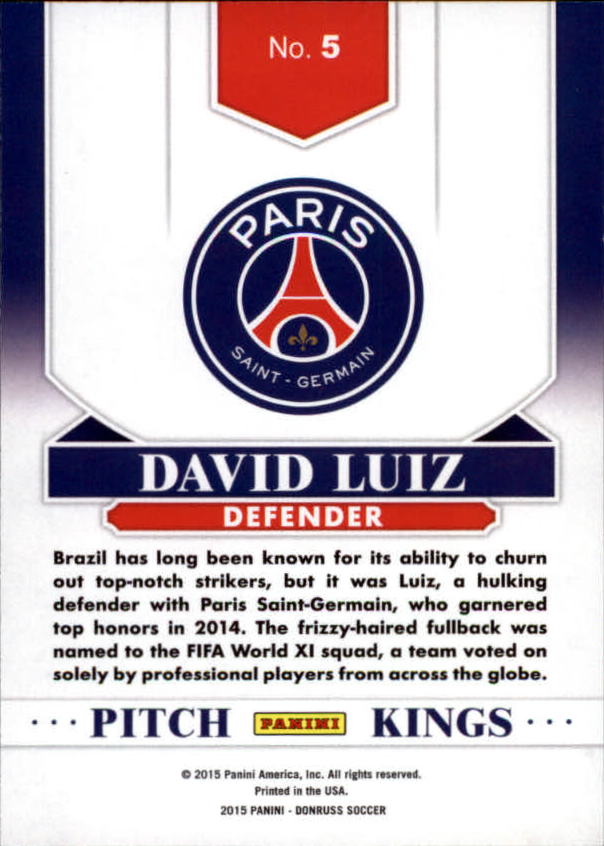 2015 Donruss Soccer Pitch Kings Inserts (1-25) You Choose - Picture 6 of 24