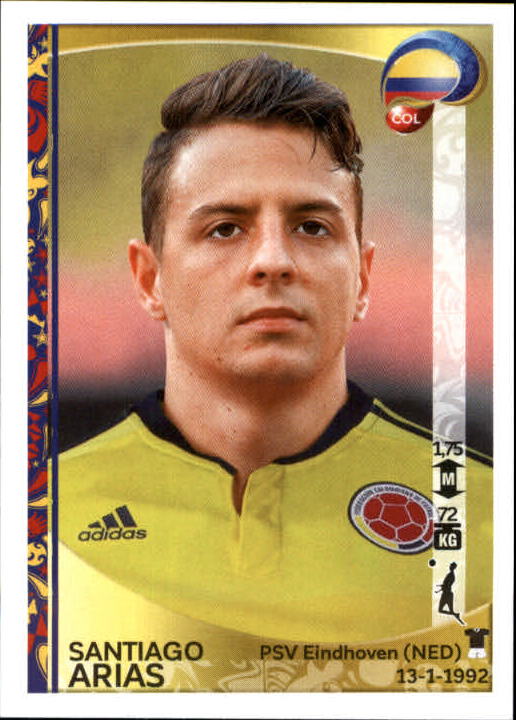 2016 Panini Copa America Centenario Stickers #44 Santiago Arias