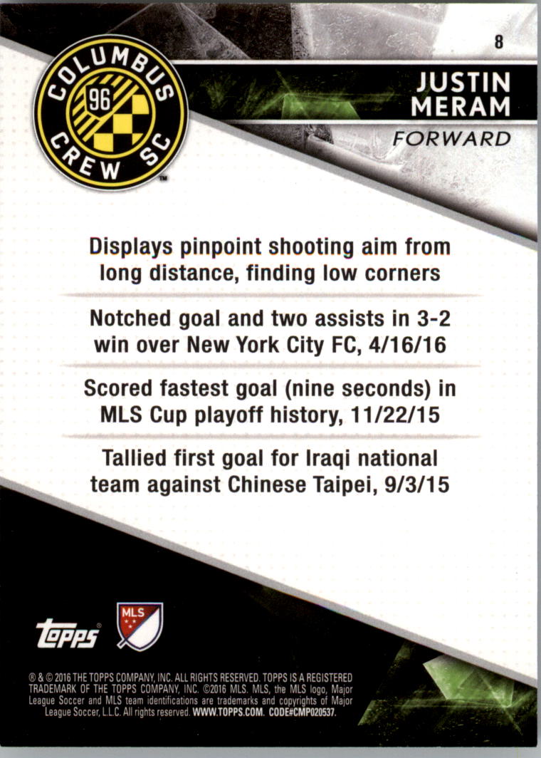 A4624- 2016 Topps Apex Mls Karte #S 1-100 + Einsätze -du Pick- 15 + Gratis US - Bild 13 von 251