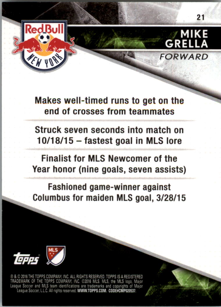 A4624- 2016 Topps Apex Mls Karte #S 1-100 + Einsätze -du Pick- 15 + Gratis US - Bild 33 von 251