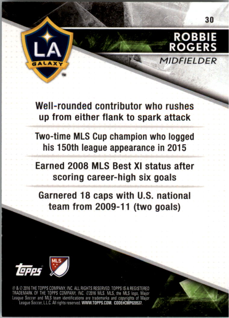 A4624- 2016 Topps Apex Mls Karte #S 1-100 + Einsätze -du Pick- 15 + Gratis US - Bild 47 von 251