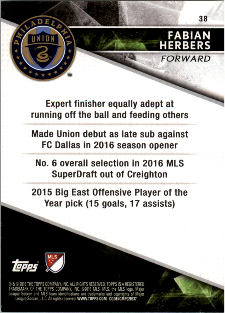 A4624- 2016 Topps Apex Mls Karte #S 1-100 + Einsätze -du Pick- 15 + Gratis US - Bild 63 von 251
