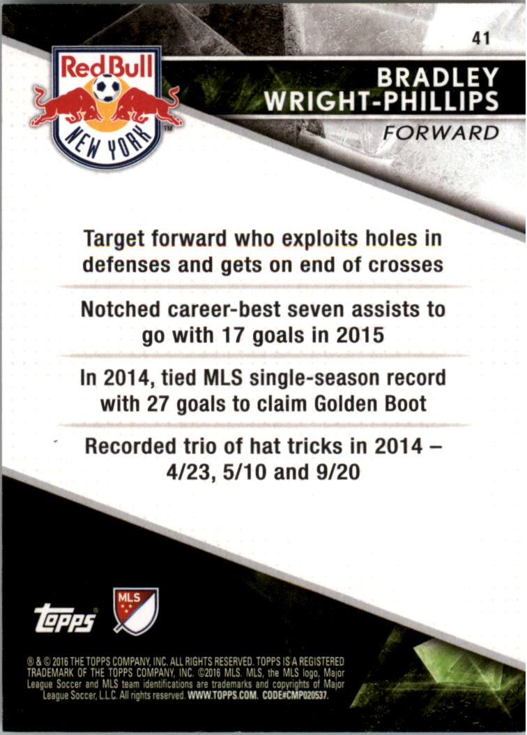 A4624- 2016 Topps Apex Mls Karte #S 1-100 + Einsätze -du Pick- 15 + Gratis US - Bild 69 von 251