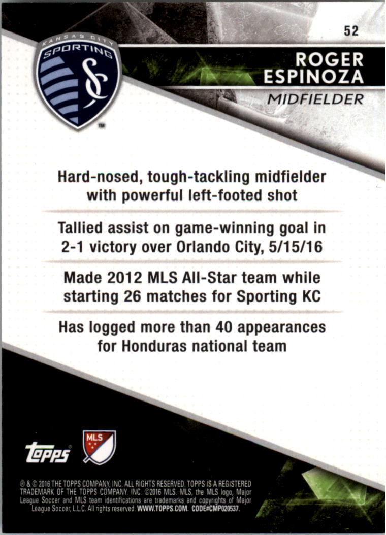 A4624- 2016 Topps Apex Mls Karte #S 1-100 + Einsätze -du Pick- 15 + Gratis US - Bild 85 von 251