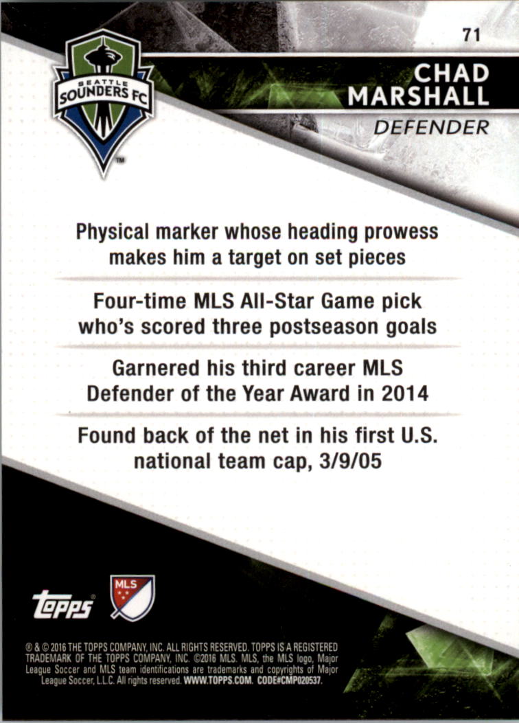 A4624- 2016 Topps Apex Mls Karte #S 1-100 + Einsätze -du Pick- 15 + Gratis US - Bild 123 von 251