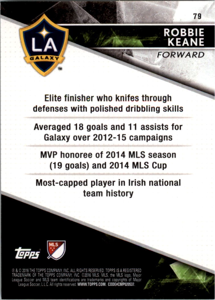 A4624- 2016 Topps Apex Mls Karte #S 1-100 + Einsätze -du Pick- 15 + Gratis US - Bild 137 von 251
