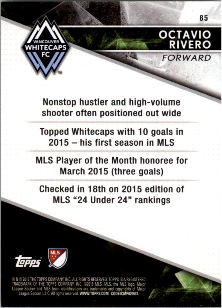 A4624- 2016 Topps Apex Mls Karte #S 1-100 + Einsätze -du Pick- 15 + Gratis US - Bild 149 von 251