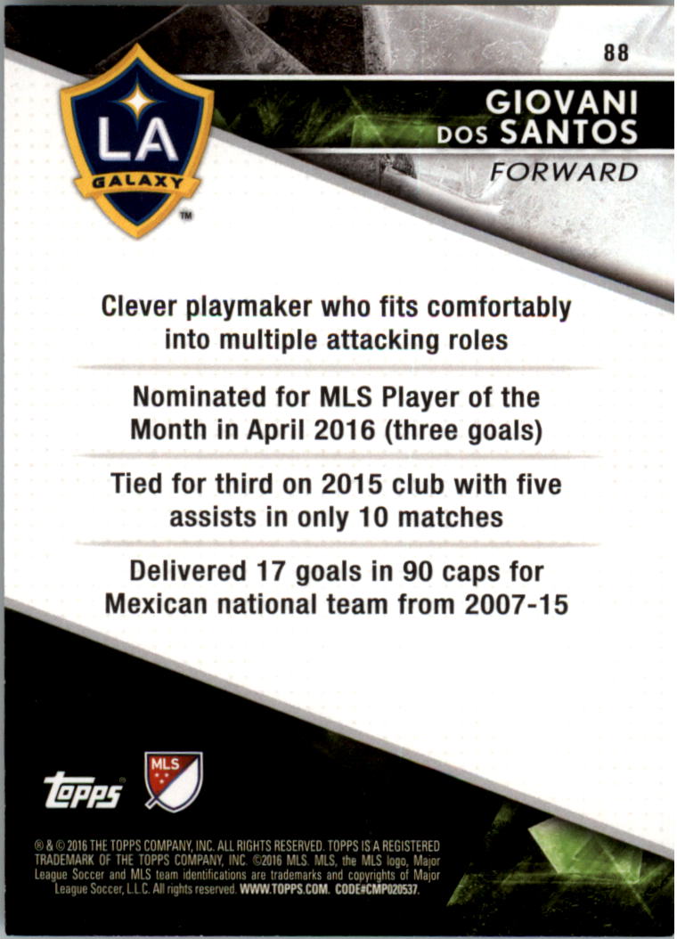 A4624- 2016 Topps Apex Mls Karte #S 1-100 + Einsätze -du Pick- 15 + Gratis US - Bild 155 von 251