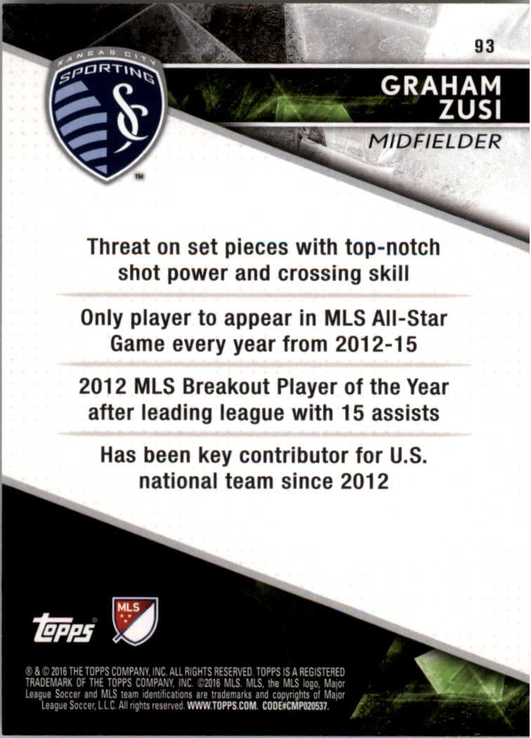 A4624- 2016 Topps Apex Mls Karte #S 1-100 + Einsätze -du Pick- 15 + Gratis US - Bild 163 von 251