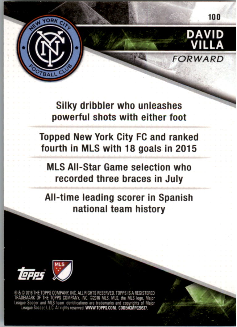 A4624- 2016 Topps Apex Mls Karte #S 1-100 + Einsätze -du Pick- 15 + Gratis US - Bild 175 von 251