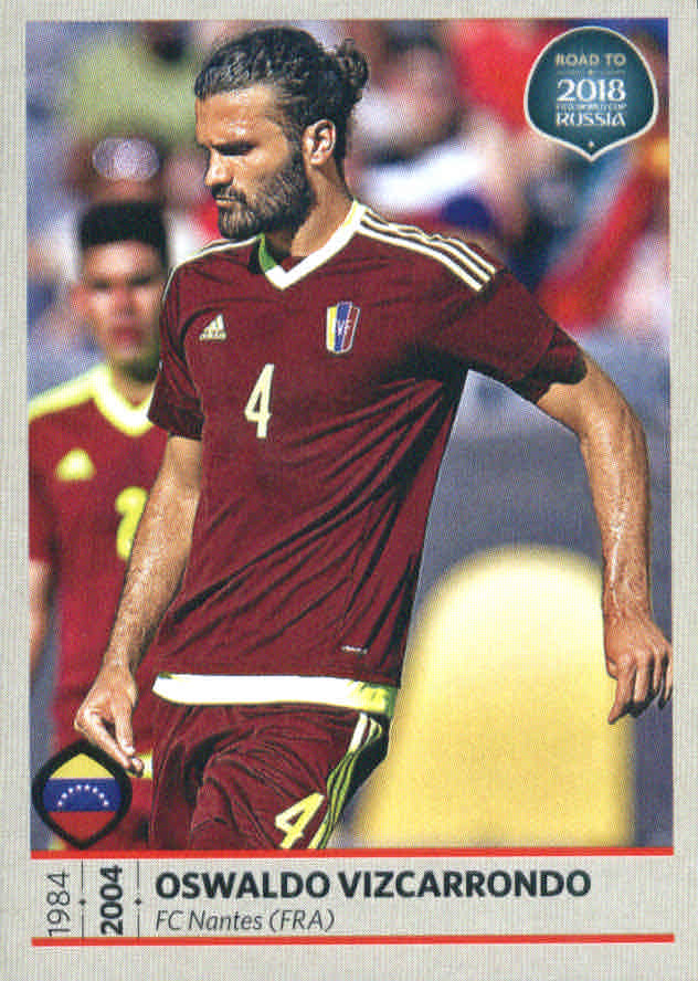 2017 panini road to fifa world cup russia stickers 402 oswaldo vizcarrondo nm mt beckett marketplace