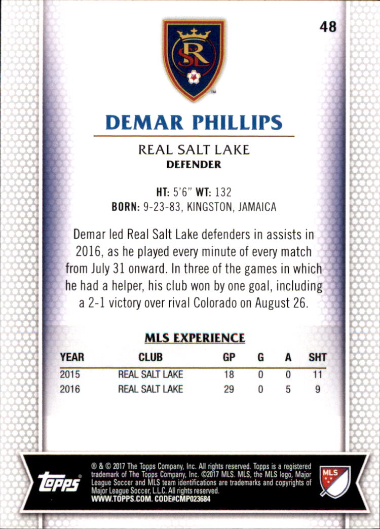B5129- 2017 Topps MLS Soccer Card #s 1-190 -You Pick- 15+ FREE US SHIP - Picture 53 of 229
