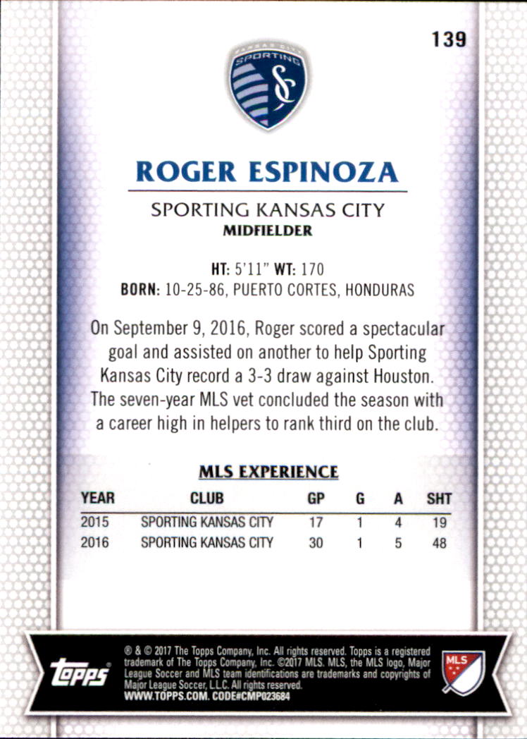 B5129- 2017 Topps MLS Soccer Card #s 1-190 -You Pick- 15+ FREE US SHIP - Picture 171 of 229